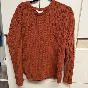 Time and Tru Terracotta Knit Sweater